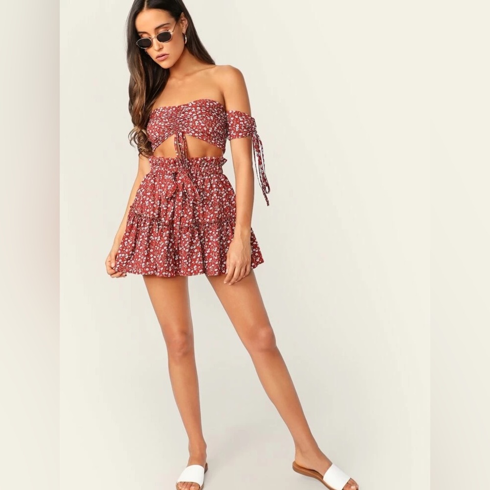 Shein 2 piece  skirt set